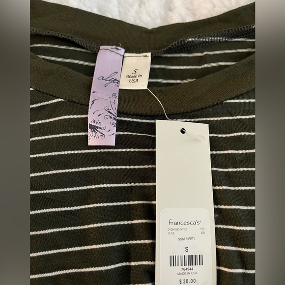 Francesca’s striped tie-waist dress NWT - Picture 2 of 4